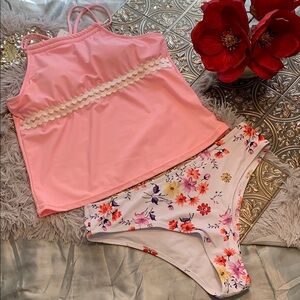 🌹beachsissi • Tankini 2 Piece Floral Print Swimsuit